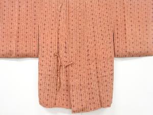 リサイクル　縮緬地　麻の葉に桜模様道中着